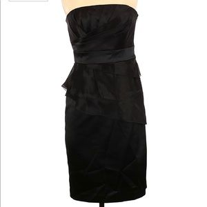 White House Black Market size 2 strapless black dress